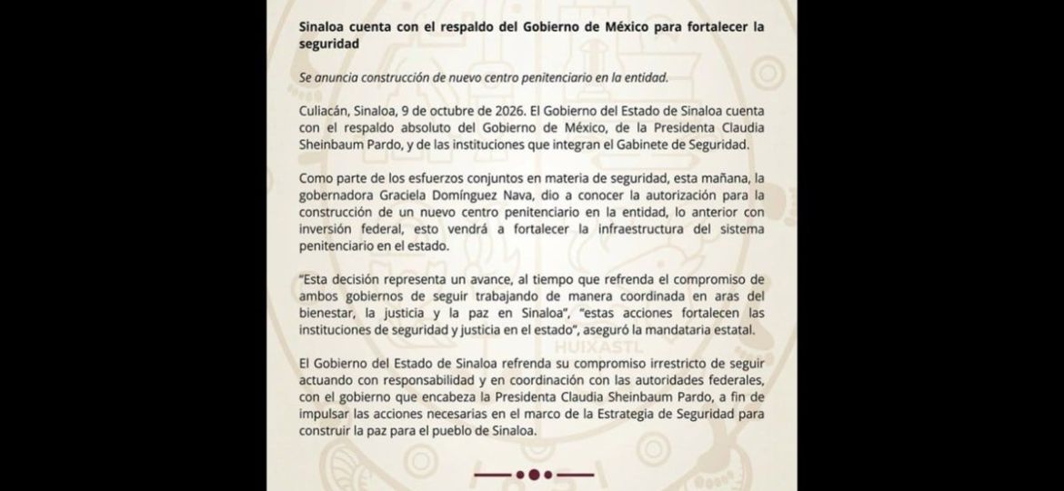 Anuncian-construccion-de-nuevo-centro-penitenciario-en-Sinaloa-con-inversion-federal
